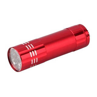 Mini 9 LED Flashlight UV Ultra Violet Torch Light Waterproof Aluminum Lamp