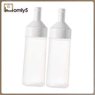 [Homyl5] เครื่องจ่ายซอสเปล่า แบบเติมได้ อเนกประสงค์ อุปกรณ์เสริม สําหรับตั้งแคมป์ บาร์บีคิว 2 ชิ้น