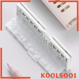 [Koolsoo1] เครื่องเจาะรูกระดาษ 8 รู แบบพกพา 2 แผ่น สําหรับสมุดภาพ หนังสือ DIY