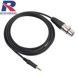 [rememberme.th] Xlr 3Pin Female to 3.5 มม. TRS Male สายเคเบิ้ลไมโครโฟน สําหรับโทรศัพท์มือถือ