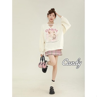 Candy Kids  เสื้อผ้าผู้ญิง แขนยาว เสื้อฮู้ด คลุมหญิง สไตล์เกาหลี แฟชั่น  ทันสมัย Trendy คุณภาพสูง ทันสมัย A28J15R 36Z230909