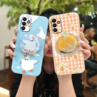 cute Anti-fall Phone Case For Samsung Galaxy A82 5G/Quantum2/SM-A826S The New Glitter Liquid silicone shell ins Simplicity