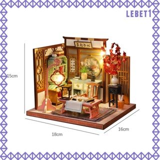 [Lebet] บ้านตุ๊กตาจิ๋ว พร้อมอุปกรณ์เสริม DIY สําหรับเด็กผู้ชาย และเด็กผู้หญิง