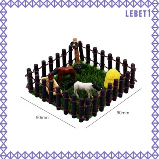 [Lebet] ชุดของเล่นม้า พร้อมรั้ว สเกล 1/12