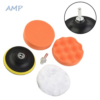 ⚡NEW 8⚡New Polishing Waxing Wool Sponge Polisher Buffer Clean 5pcs 100mm Buffing Pad