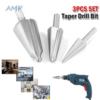 ⚡NEW 8⚡Taper Drill Bit 3-14mm 3pcs Set 5-20mm Cone Cutter HSS Countersink Power Tools