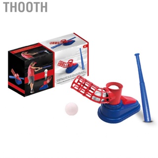 Thooth Kids Baseball Pitching Machine  Launcher 3 Balls for Outdoor