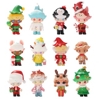 ตุ๊กตาฟิกเกอร์ Sugar dimoo Christmas Play Pop Mart Pie Mystery Box Santa 97DH