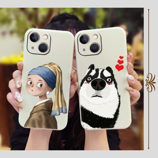 Cartoon Lens bump protection Phone Case For iphone 13 Skin feel silicone Skin-friendly feel Liquid silicone shell Anti-fall