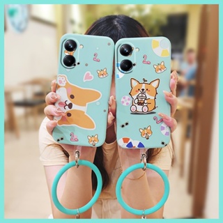    Skin-friendly feel Skin feel silicone Phone Case For OPPO Realme10 Pro 5G Solid color Back Cover phone case cute bracelet