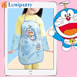 Lumiparty ชุดผ้ากันเปื้อนเชฟ กันน้ํา วาดภาพระบายสี สําหรับเด็ก ทําอาหารเย็น