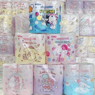 🔥 พร้อมส่ง | ทิชชู่แห้ง ทิชชู่ม้วน กระดาษชำระ Sanrio แท้ ซาริโอ้ คิตตี้ Kitty