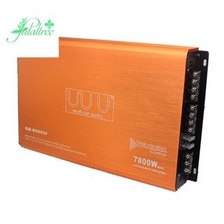 เครื่องขยายเสียงสเตอริโอ 12V 7800W 4 ช่องทาง สามารถปรับได้ สําหรับรถยนต์