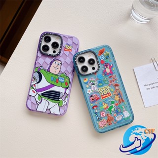 เคสโทรศัพท์มือถือ อะคริลิคแข็ง TPU นิ่ม กันกระแทก ลาย Toy Story สําหรับ iPhone 14 13 12 11 Pro Max i14 i13 i12 i11