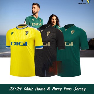 เสื้อกีฬาแขนสั้น ลายทีมชาติฟุตบอล Cadiz Jersey 23-24 ชุดเหย้า คุณภาพสูง ไซซ์ S-2XL