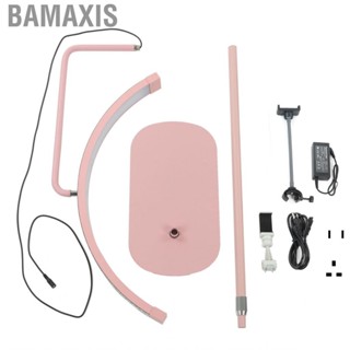 Bamaxis Half Moon Light  Metal Base Makeup Floor Pink for Beauty Salon