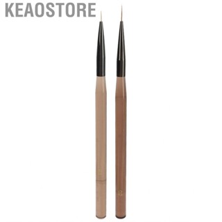 Keaostore Nail Liner Brush Professional Rough Rod Art  Transparent Coffe