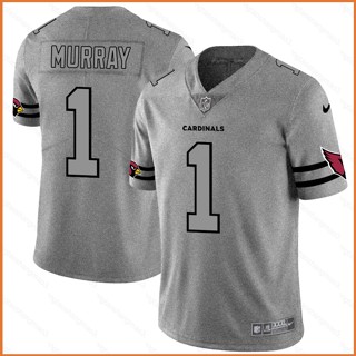 Yt3 NFL เสื้อยืดลําลอง แขนสั้น พิมพ์ลาย Arizona Cardinals Murray Jersey สีเทา พลัสไซซ์ TY3