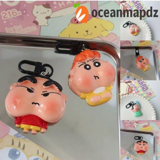 Oceanmapdz ชินจัง พวงกุญแจ, พวงกุญแจ กระเป๋าเป้ Boochan, เสน่ห์ อะนิเมะน่ารัก อะคริลิค สไตล์เกาหลี สําหรับเด็ก