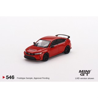 MINI GT No.546 Honda Civic Type R Rallye Red 2023 W/ Advan GT Wheel MGT00546