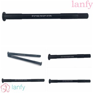 Lanfy เพลาดุมล้อจักรยาน แกนล้อ 12 มม. ติดตั้งง่าย ไม่ทําให้สีเสียหาย แบบพกพา สําหรับซ่อมแซมจักรยาน