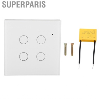 Superparis Smart Touch Switch Light Dimmer Optional Backlighting 10A Interference Resistant 2.4GHz with Timer for Home