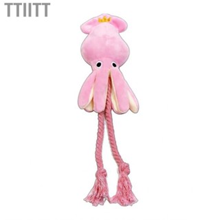 Ttiitt Dog  Toy  Cute Rope Octopus Shape Pink Easy To Clean  Boredom Interactive for