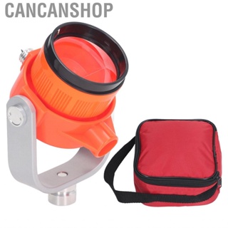 Cancanshop Total Station Large Prism Single Tilt 2.5in Effective Diameter Clear for Railroad