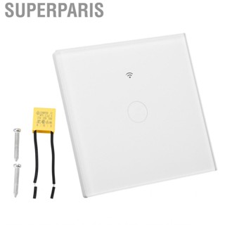 Superparis WiFi RF Light Switch Touch Control Voice Smart Wall 10A