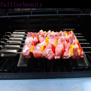 Fallforbeauty Kabob ชั้นวางไม้เสียบบาร์บีคิว ทําความสะอาดง่าย ทนทาน