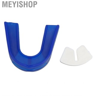 Meyishop Mouth Guard Athletic Blue Shock Absorptive Fixation Comfortable for Teens Lacrosse