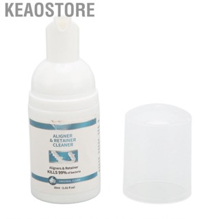 Keaostore Aligner Cleaner Stain  Retainer Cleaning Foam Safe Mild Refeshing Mint Extract Lasting  for Home Adults