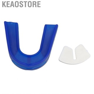 Keaostore Mouth Guard Athletic Blue Shock Absorptive Fixation Comfortable for Teens Lacrosse