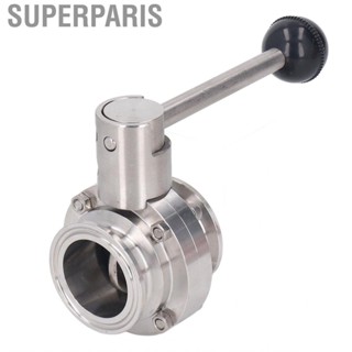 Superparis Sanitary Butterfly Clamp Valve With Silicone Washer Stainless Steel Electric Magnetic