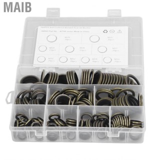 Maib 180Pcs Oil Seal Washer M10 12 14 16 18 20 22 24 26 Self Centered Bonded