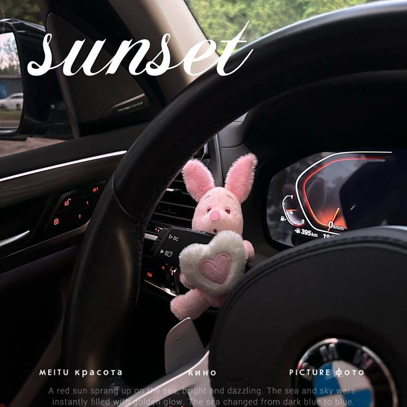 New Style Adorable Cartoon Little Pig Love Huai Gear Controller Decorative Turn Signal Wiper Doll Cute Car Creativity Car Ornament Car interior decoration