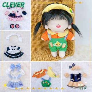 Clever ชุดเสื้อผ้าตุ๊กตา กระโปรงแม่บ้านน่ารัก 20 ซม. DIY สําหรับเด็กผู้หญิง