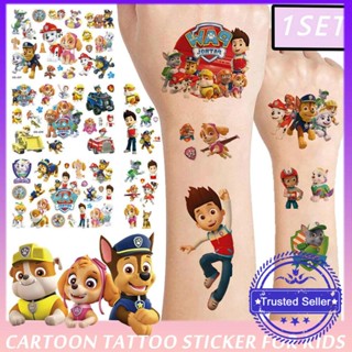 สติกเกอร์รอยสัก ลายการ์ตูน Paw Patrol สําหรับติดตกแต่งแขน M2H9