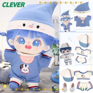 Clever ชุดจั๊มสูทกางเกง ผ้าฝ้าย 20 ซม. 2 สี สําหรับตุ๊กตา 1/12 BJD