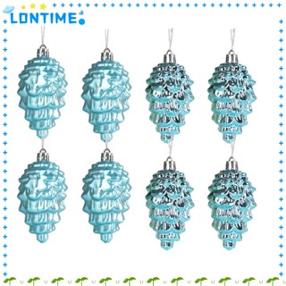 Lontime จี้พลาสติก เนื้อแมตต์ 9 ซม. สําหรับแขวนตกแต่งคริสต์มาส ปาร์ตี้ 8 ชิ้น