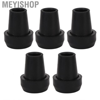 Meyishop Cane Tips  Safety 5pcs Crutch Rubber Extra Stability 0.7in for Gravel