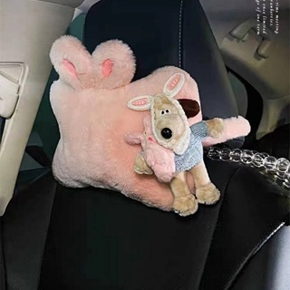 Wallace and Gromit Automotive Headrest Car Pillow Car Neck Support Plush Cute Creative Seat Pillow Cute Gift rmdd