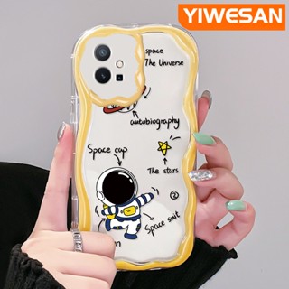 เคสโทรศัพท์มือถือ ซิลิโคนนุ่ม ใส ลายการ์ตูนนักบินอวกาศน่ารัก สําหรับ vivo y55 y75 5G y55s 2023 y33s 2023 y33e y52t y30 t1 5G iqoo z6