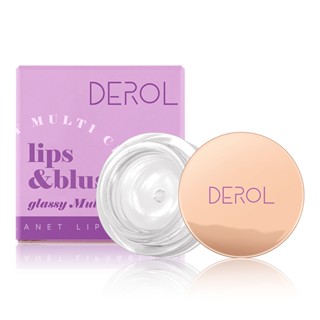 Spot seconds# Cross-border DEROL color-changing transparent blush cream hydrating and moisturizing light temperature-changing gel glass color-changing blush liquid 8cc