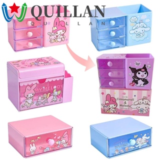 Quillan กล่องพลาสติก สําหรับใส่ปากกา เครื่องเขียน Kuromi Cinnamoroll