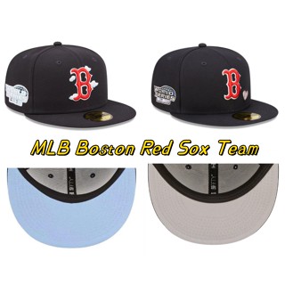 หมวกแก๊ป MLB ลาย Boston Red Sox Team Fit แฟชั่นสําหรับผู้ชาย และผู้หญิง