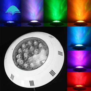 ไฟ LED RGB 24V 18W 7 สี สําหรับสระว่ายน้ําใต้น้ํา ควบคุมระยะไกล