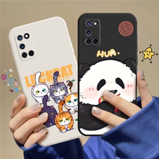 เคสโทรศัพท์มือถือแบบนิ่ม TPU ลายการ์ตูนแมว C_A8 สําหรับ OPPO A52 OPPO A72 OPPO A92