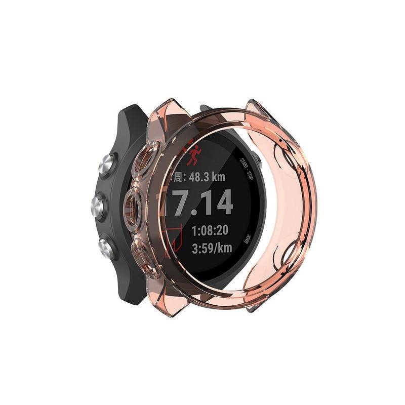 สําหรับผู้เบิกทาง Garmin 245/245M กรณีฝาครอบป้องกัน Soft TPU กรอบขอบ Shell Protector กันชน