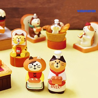 【WD】แมวจิ๋ว เบเกอรี่ รุ่นตกแต่ง ขนาดกะทัดรัด ญี่ปุ่น Zakka Cat สําหรับตกแต่งบ้าน